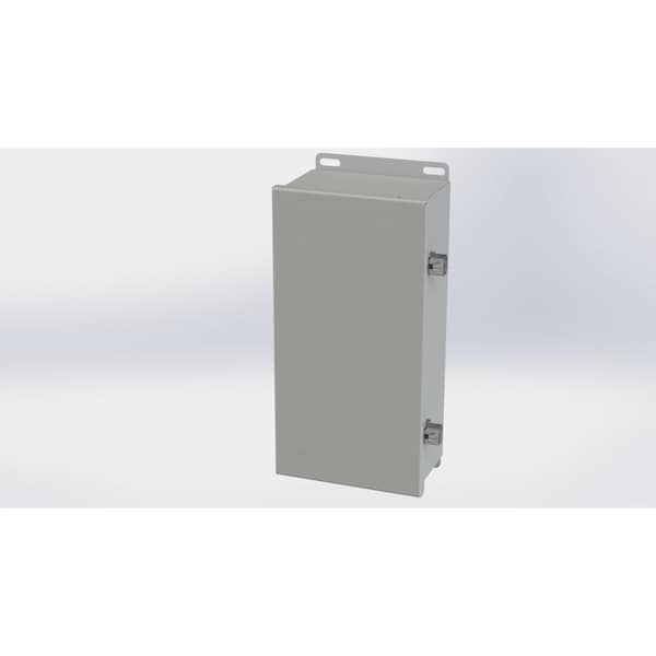 Screw Clamps Electrical Enclosures, 12.13 in H, 4 in D, 6 in W, NEMA 3R, 4, 12, 13, Carbon Steel